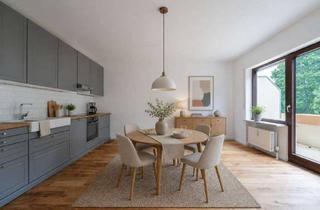 Wohnung mieten in 85774 Unterföhring, Sanierte 4-Zimmer-Dachgeschosswohnung mit 3 Balkonen und TG-Stellplatz