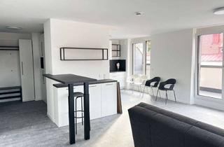 Wohnung mieten in 94032 Passau, Flexibilität pur! Komplett möblierte, exklusive 2-Zimmer-Wohnung mit Dachterrasse in Passau!