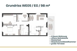 Wohnung mieten in Poststraße, 08451 Crimmitschau, +++sanierte 4-Raum-Terrassenwohnung (WE5) mit eigenem Zugang und Grünstreifen++++
