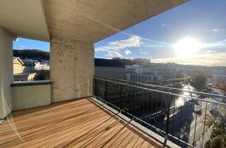 Wohnung mieten in Hofkamp 183, 42103 Elberfeld, Wohnen im Neubau: stilvolle 3-Zimmer-Wohnung mit Loggia und Blick über die Wupper