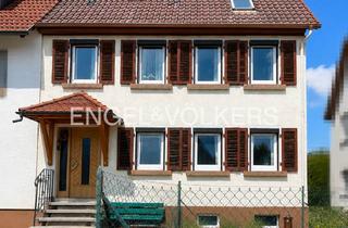 Doppelhaushälfte kaufen in 72414 Rangendingen, Historische Doppelhaushälfte mit Gewölbekeller, Ausbaureserve und Doppelgarage