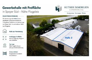 Gewerbeimmobilie mieten in 67346 Speyer, Gewerbehalle mit Freifläche in Speyer-Süd | ca. 364 m² Halle | LKW-Zufahrt | Nähe Flugplatz