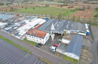 Gewerbeimmobilie kaufen in 76470 Ötigheim, Gewerbe- und Produktionshallen in Ötigheim. Mitarbeiterwohnungen, Büro, auf 4.640 m² Grundstück.