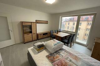 Wohnung mieten in Häberlstraße, 80337 Ludwigsvorstadt-Isarvorstadt, Möbliertes 1-Zimmer-Apartment mit Balkon in zentraler Lage am Goetheplatz