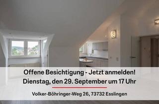 Wohnung kaufen in 73732 Esslingen, Jetzt besichtigen: Dachgeschosswohnung in Höhenlage von Esslingen