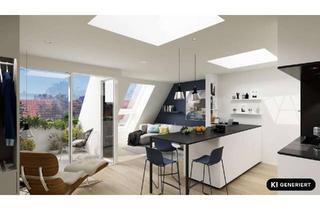 Wohnung kaufen in 12047 Neukölln, Exklusiver Dachgeschoss-Neubau im Weserkiez mit zwei Dachterrassen