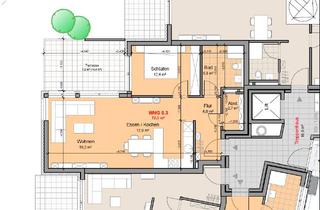 Wohnung mieten in Theodor-Heuss-Straße, 32760 Detmold, Modernes Wohnen im Herzen von Hiddesen – 2-Zimmer-Wohnung mit Terrasse und Tiefgaragenstellplatz