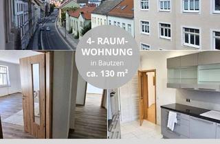 Wohnung mieten in 02625 Bautzen, Großzügig wohnen auf 130 m²: Frisch sanierte 4-Zimmer-Wohnung mit Kaminofen auf der Steinstraße 34