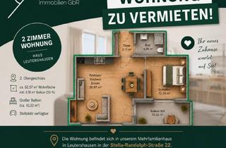 Wohnung mieten in Stella-Randolph-Straße 22, 91578 Leutershausen, Neues Lebensgefuhl: 2-Zimmer-Wohnung in Leutershausen 53 qm