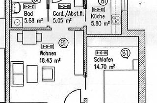 Wohnung mieten in 84034 West, modernisierte 2-Zimmer-Seniorenwohnung mit Terrasse in ruhiger Lage von Landshut West