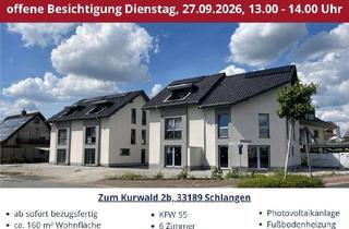 Doppelhaushälfte kaufen in Zum Kurwald, 33189 Schlangen, Besuchen Sie uns am Sonntag den, 27.09.2026 um 13.00-14.00 und entdecken Sie Ihr zukünftiges