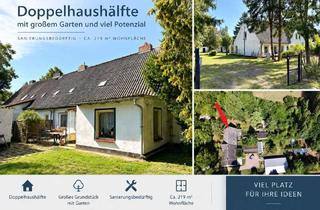 Haus kaufen in 18556 Wiek, Dein Rückzugsort mit Potenzial auf Rügen: DHH + ELW und Garten