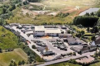 Gewerbeimmobilie mieten in Hauptstraße 49, 56244 Leuterod, Ehemaliges Betonsteinwerk: Hallen, Produktionslinie & 36.000 m² Gelände in Leuterod