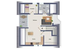 Wohnung mieten in 48455 Bad Bentheim, Moderne Dachgeschosswohnung mit Loggia