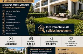 Wohnung kaufen in 86551 Aichach, Aichach - Wohnung vermietete Kapitalanlage