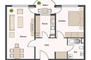 Wohnung mieten in Carl-Bantzer-Straße 34, 34225 Baunatal, Zentral gelegene 2-Zimmerwohnung in Baunatal-Altenbauna sucht Nachmieter