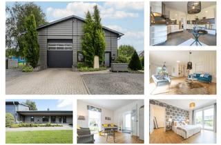Haus kaufen in 24803 Erfde, Wohnen und Arbeiten in Erfde - Modernes Wohnhaus mit Halle, Büroeinheit und traumhaftem Garten