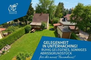 Grundstück zu kaufen in Turnerweg, 82008 Unterhaching, Abrissgrundstück - ruhig, sonnig - für ihr neues Traumhaus in Unterhaching!
