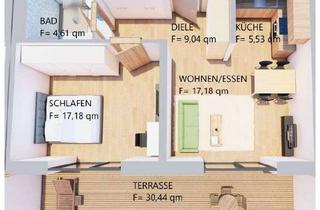 Immobilie mieten in 87600 Kaufbeuren, Möblierte sonnige 2-Zimmer-Erdgeschoss-Wohnung mit Terrasse in Kaufbeuren