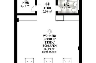 Wohnung mieten in Stockacher Str., 78532 Tuttlingen, Moderne 1-Zi.-Wohnung inkl. Fußbodenheizung und Küche