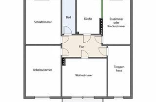 Wohnung mieten in 99096 Löbervorstadt, Hochwertig sanierte 4-Zimmer-Wohnung mit Balkon und Klimaanlage im 1. OG in Erfurt-Löberstadt
