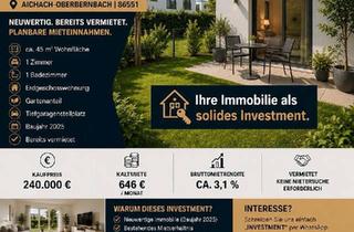 Wohnung kaufen in 86551 Aichach, Aichach - Wohnung- vermietete Kapitalanlage