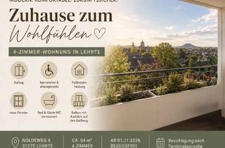 Wohnung mieten in Noldeweg, 31275 Lehrte, 4-Zimmer Wohnung in Lehrte - barrierefrei & mit Balkon