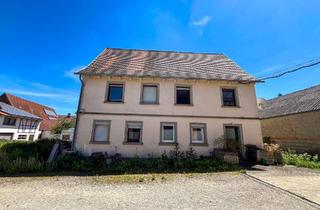 Haus kaufen in 74575 Schrozberg, Wohnhaus mit Maschinenhalle - ideal für Handwerk, Gewerbe oder Hobby