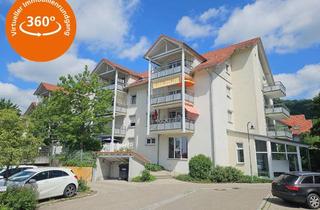 Wohnung kaufen in 73337 Bad Überkingen, Vermietete Seniorenwohnung mit Westbalkon und herrlichem Ausblick