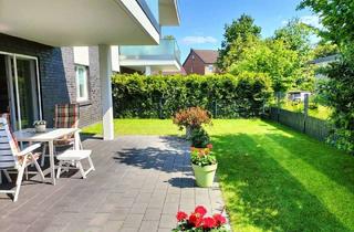 Wohnung kaufen in 47239 Rumeln-Kaldenhausen, Wohnkomfort auf einer Ebene: Erdgeschosswohnung mit Terrasse, Garten & Garage