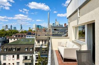Penthouse kaufen in Schweizer Platz, 60596 Sachsenhausen, Penthouse-Highlight nahe Schweizer Platz mit sonniger Dachterrasse & Skylineblick