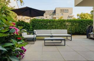 Wohnung kaufen in Stadtwald, 50933 Braunsfeld, Exklusive barrierefreie 3-Zimmer-Gartenwohnung, 2 Terrassen, 2 TG-Stellplätze am Stadtwald