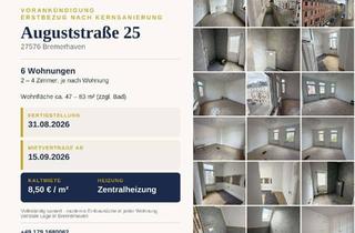 Wohnung mieten in Auguststraße 25, 27576 Lehe, Exklusive Altbauwohnung – hochwertig modernisiert