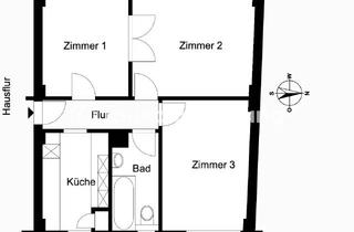 Tauschwohnungen in 09212 Limbach-Oberfrohna, Tauschwohnung: Tausche 3-Zimmer mit Garten gegen 2-Zimmer