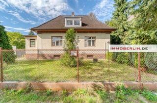 Villa kaufen in 12307 Berlin, IMMOBERLIN.DE - Schönes sanierungsbedürftiges Ein-/Zweifamilienhaus mit Südwestgarten
