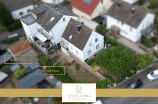 Anlageobjekt in 61118 Bad Vilbel, 2 Häuser | 4-5 Wohnungen auf großem Grundstück mit Garten, Garage, 3 Terrassen inkl. Dachterrasse