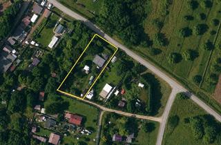 Gewerbeimmobilie kaufen in 35396 Gießen, Gartengrundstück mit Gartenhütte und Gewächshaus in Gießen-Wieseck
