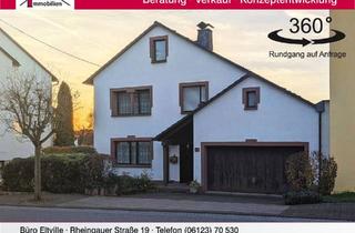 Einfamilienhaus kaufen in 65385 Rüdesheim am Rhein, Großes freistehendes Einfamilienhaus mit Fernblick + traumhaftem weiter bebaubarem Grundstück