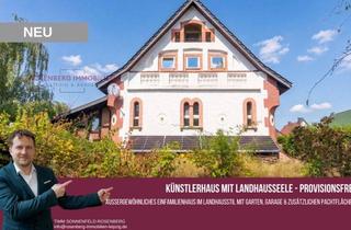 Einfamilienhaus kaufen in Straße Des Fortschritts 15, 04552 Borna, *Provisionsfrei für Käufer* Landhaus mit Charakter, Garten, Garage & Pachtfläche in Borna-Eula
