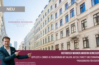 Wohnung kaufen in Humboldtstraße 8 WE05, 04105 Leipzig, *Provisionsfrei für Käufer* Wohnen im Gründerzeithaus mit Balkon, Aufzug und 4 Zimmern im Zentrum