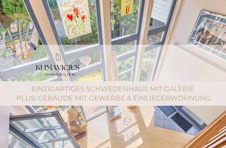 Haus kaufen in 67574 Osthofen, Einzigartiges Schwedenhaus mit Galerie & Gebäude mit Gewerbe & Einliegerwohnung