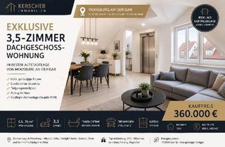 Wohnung kaufen in 85368 Moosburg, Moosburg an der Isar - Exklusive 3,5-Zimmer-Dachgeschosswohnung mit TG-Stellplatz BU
