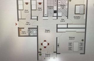 Wohnung mieten in Wuhrweg 59, 88348 Bad Saulgau, 4,5-Zimmer-Wohnung mit Balkon in Bad Saulgau