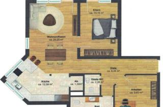Wohnung mieten in Waldalgesheimer Straße 102, 55545 Bad Kreuznach, Hochparterre Wohnung mit 3 Zimmern und Balkon in Bad Kreuznach