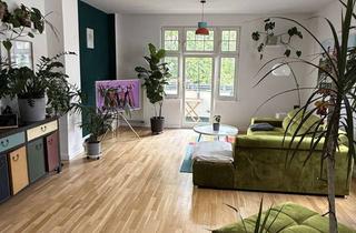 Immobilie mieten in Klingerstraße, 12435 Plänterwald, Möbliert am Treptower Park: 146m2, 3 Zimmer, große Küche, 2 Bäder, Balkon – ab sofort