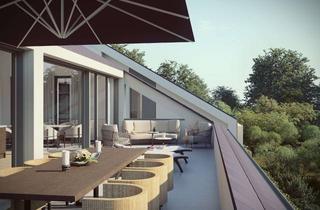 Penthouse kaufen in Rilkestraße 38, 63500 Seligenstadt, Premium-Penthouse: Aufzug direkt in die Wohnung, 13 m Glasfront, 5 m Raumhöhe & 51 m² Dachterrasse
