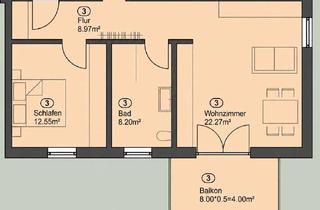 Wohnung kaufen in 77652 Offenburg, 2-Zimmer-Erdgeschosswohnung mit Südwest-Terrasse und eigenem Gartenbereich im „Haus Gartenblick“