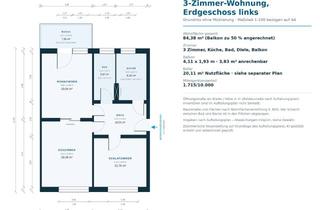 Wohnung kaufen in 18057 Hansaviertel, Helle 3-Zimmer-EG-Wohnung mit Balkon, Stellplatz & großem Keller – wird aufbereitet