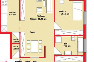 Wohnung mieten in Mühlweg 3a, 63791 Karlstein, In Karlstein: Moderne helle 4Zimmer-Wohnung mit Balkon von privat