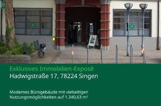 Gewerbeimmobilie kaufen in Hadwigstraße 17, 78224 Singen, Bürogebäude in zentraler Lage mit vielseitigen Nutzungsmöglichkeiten